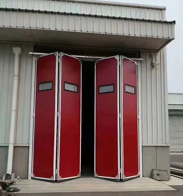 米东工业折叠门在大型装配车间出入口的应用实例